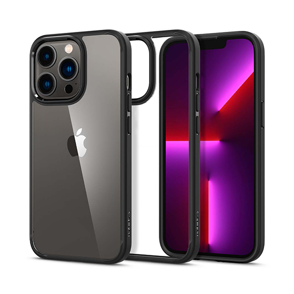 قاب آیفون 13Pro اسپیگن مدل Ultra Hybrid Spigen Ultra Hybrid Matte Black iPhone 13 Pro Case