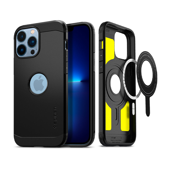 قاب آیفون 13Pro Max اسپیگن مدل Tough Armor Mag Spigen Tough Armor Mag Black iPhone 13 Pro Max Case