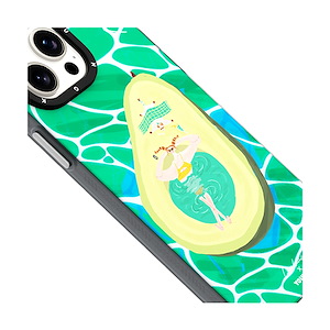 قاب آیفون 15Pro Max یانگکیت مدل Aki Ishibashi Summer Popsicle YOUNGKIT Aki Ishibashi Summer Popsicle Avocado iPhone 15 Pro Max Case