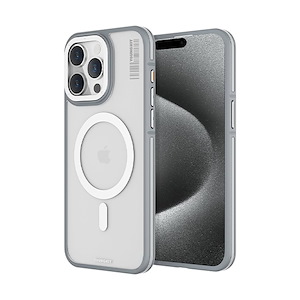 قاب آیفون 15Pro Max یانگکیت مدل Rock Sand Soft Touch YOUNGKIT Rock Sand Soft Touch Grey iPhone 15 Pro Max Case