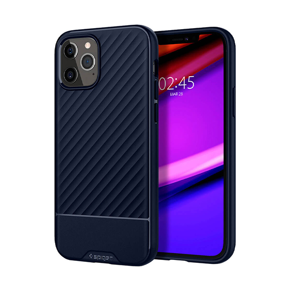 قاب آیفون 12Pro Max اسپیگن مدل Core Armor Spigen Core Armor Navy Blue iPhone 12 Pro Max Case