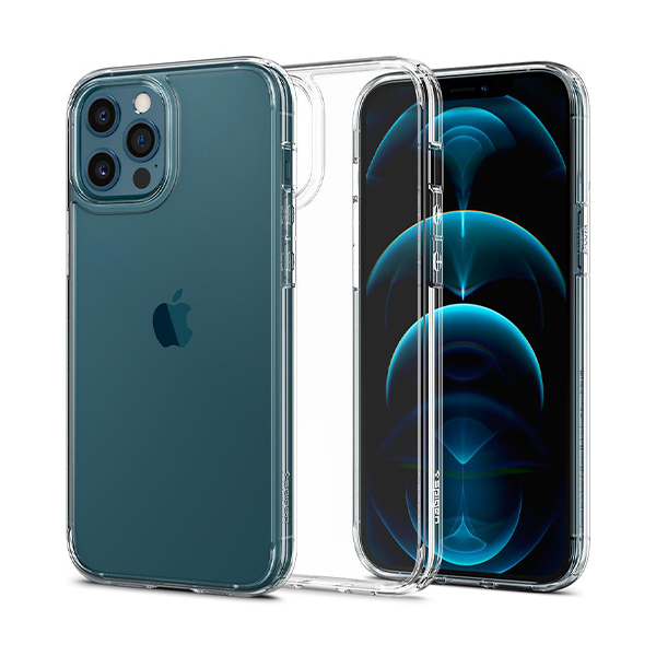 قاب آیفون 12Pro Max اسپیگن مدل Ultra Hybrid Spigen Ultra Hybrid Crystal Clear iPhone 12 Pro Max Case