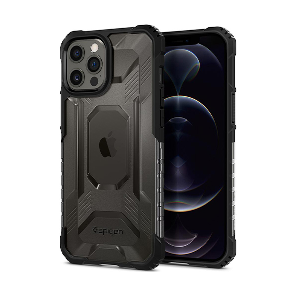 قاب آیفون 12Pro Max اسپیگن مدل Nitro Force Spigen Nitro Force Matte Black iPhone 12 Pro Max Case