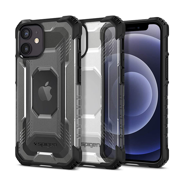 قاب آیفون 12Pro Max اسپیگن مدل Nitro Force Spigen Nitro Force Matte Black iPhone 12 Pro Max Case