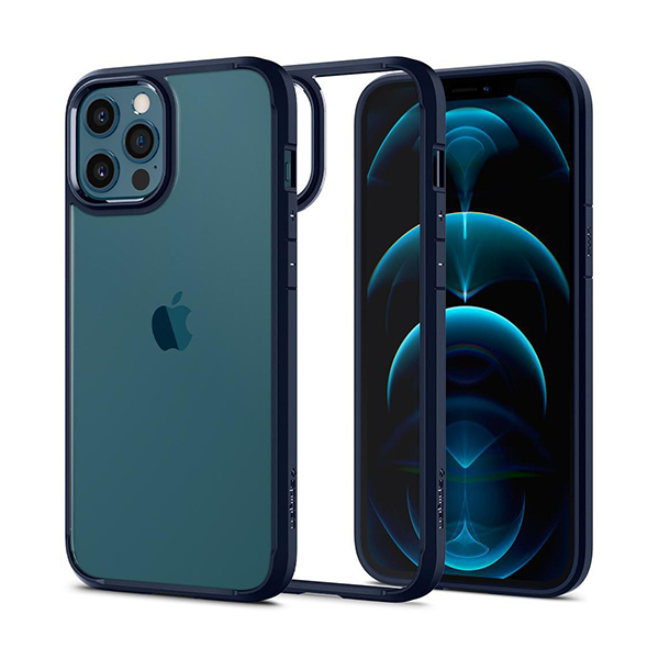 قاب آیفون 12Pro Max اسپیگن مدل Ultra Hybrid Spigen Ultra Hybrid Navy Blue iPhone 12 Pro Max Case