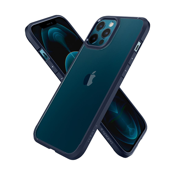 قاب آیفون 12Pro Max اسپیگن مدل Ultra Hybrid Spigen Ultra Hybrid Navy Blue iPhone 12 Pro Max Case