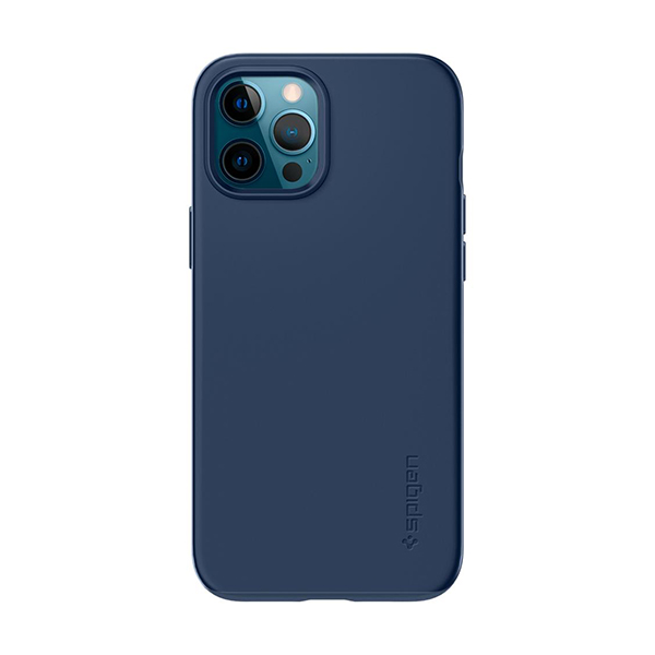 قاب آیفون 12Pro Max اسپیگن مدل Thin Fit Spigen Thin Fit Deep Blue iPhone 12 Pro Max Case