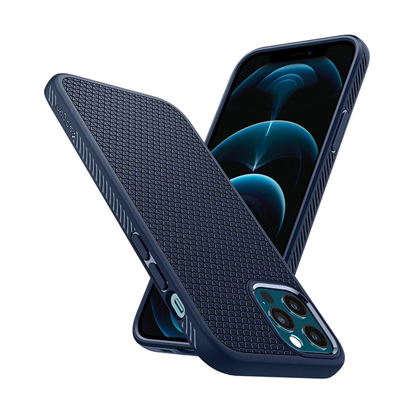 قاب آیفون 12/12Pro اسپیگن مدل Liquid Air Spigen Liquid Air Navy Blue iPhone 12/12 Pro Case