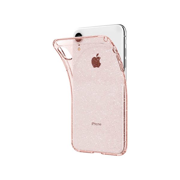 قاب آیفون XR اسپیگن مدل Liquid Crystal Glitter Spigen Liquid Crystal Glitter Rose Quartz iPhone XR Case