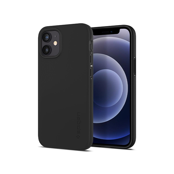 قاب آیفون 12mini اسپیگن مدل Thin Fit Spigen Thin Fit Black iPhone 12 mini Case