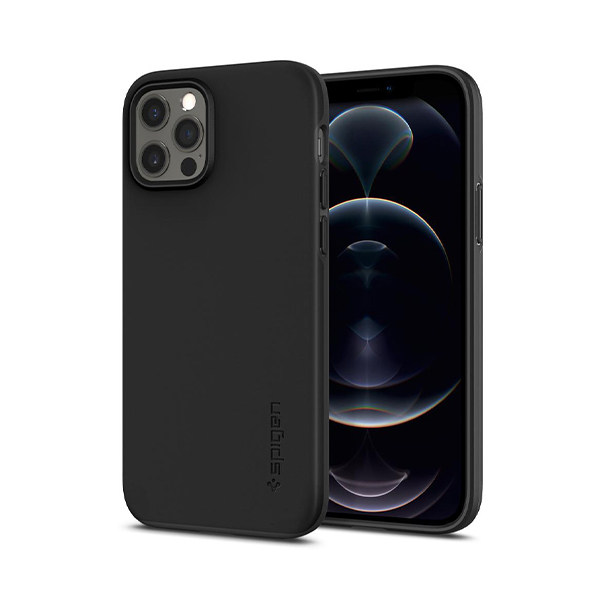 قاب آیفون 12/12Pro اسپیگن مدل Thin Fit Spigen Thin Fit Black iPhone 12/12 Pro Case