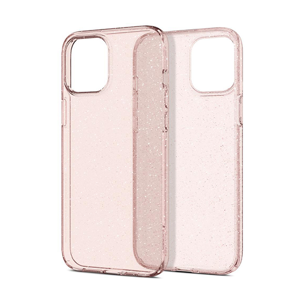 قاب آیفون 12Pro Max اسپیگن مدل Liquid Crystal Glitter Spigen Liquid Crystal Glitter Rose Quartz iPhone 12 Pro Max Case