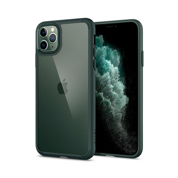 قاب آیفون 11Pro اسپیگن مدل Ultra Hybrid Spigen Ultra Hybrid Midnight Green iPhone 11 Pro Case