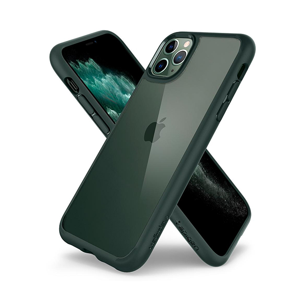 قاب آیفون 11Pro اسپیگن مدل Ultra Hybrid Spigen Ultra Hybrid Midnight Green iPhone 11 Pro Case