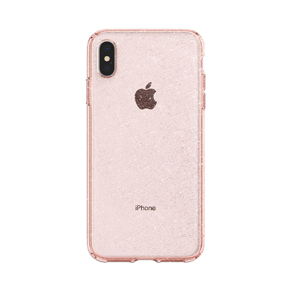 قاب آیفون Xs Max اسپیگن مدل Liquid Crystal Glitter Spigen Liquid Crystal Glitter Rose Quartz iPhone Xs Max Case