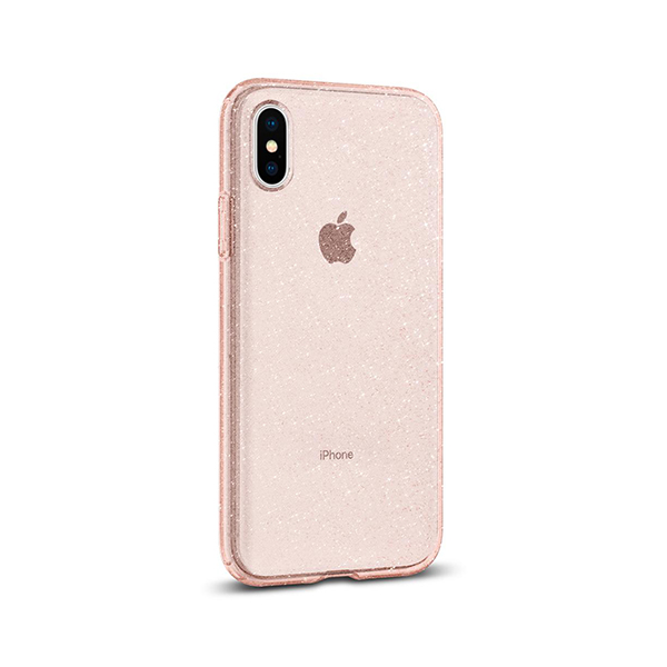 قاب آیفون X/XS اسپیگن مدل Liquid Crystal Glitter Spigen Liquid Crystal Glitter Rose Quartz iPhone X/XS Case