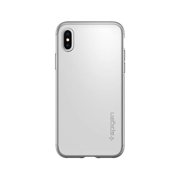 قاب آیفون X/XS اسپیگن مدل Thin Fit 360 Spigen Thin Fit 360 Satin Silver iPhone X/XS Case