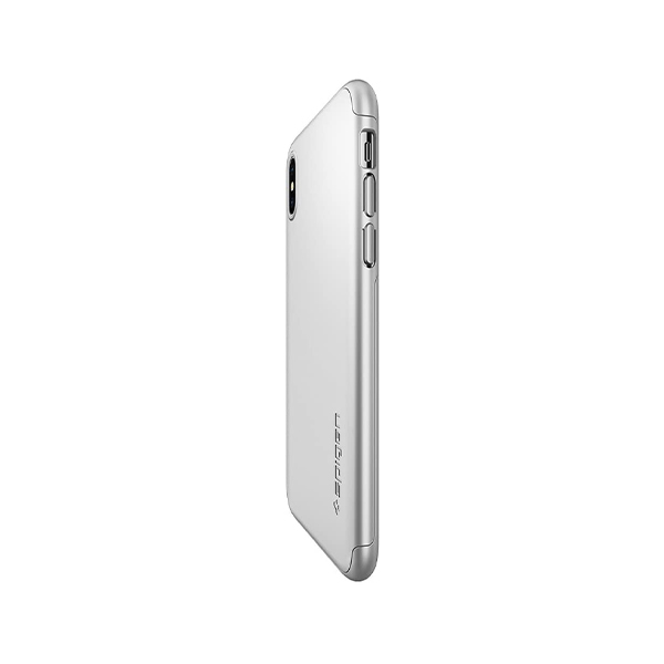 قاب آیفون X/XS اسپیگن مدل Thin Fit 360 Spigen Thin Fit 360 Satin Silver iPhone X/XS Case