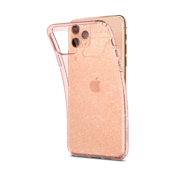 قاب آیفون 11Pro Max اسپیگن مدل Liquid Crystal Glitter Spigen Liquid Crystal Glitter Rose Quartz iPhone 11 Pro Max Case