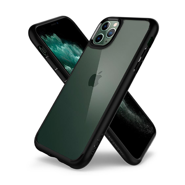 قاب آیفون 11Pro Max اسپیگن مدل Ultra Hybrid Spigen Ultra Hybrid Matte Black iPhone 11 Pro Max Case