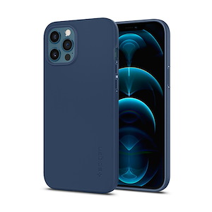 قاب آیفون 12Pro Max اسپیگن مدل Thin Fit Spigen Thin Fit Deep Blue iPhone 12 Pro Max Case