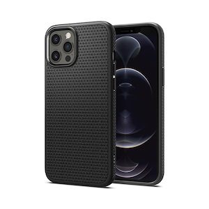 قاب آیفون 12/12Pro اسپیگن مدل Liquid Air Spigen Liquid Air Matte Black iPhone 12/12 Pro Case