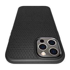 قاب آیفون 12/12Pro اسپیگن مدل Liquid Air Spigen Liquid Air Matte Black iPhone 12/12 Pro Case