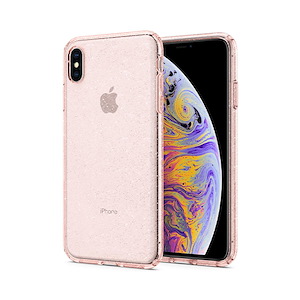 قاب آیفون Xs Max اسپیگن مدل Liquid Crystal Glitter Spigen Liquid Crystal Glitter Rose Quartz iPhone Xs Max Case