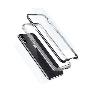 قاب آیفون X/XS اسپیگن مدل Neo Hybrid EX Spigen Neo Hybrid EX Chrome Gray iPhone X/XS Case