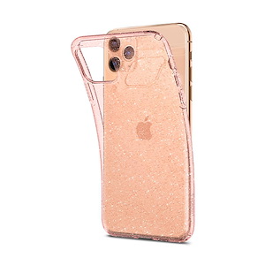 قاب آیفون 11Pro Max اسپیگن مدل Liquid Crystal Glitter Spigen Liquid Crystal Glitter Rose Quartz iPhone 11 Pro Max Case