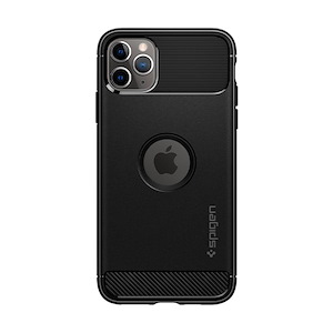 قاب آیفون 11Pro Max اسپیگن مدل Rugged Armor Spigen Rugged Armor Matte Black iPhone 11 Pro Max Case