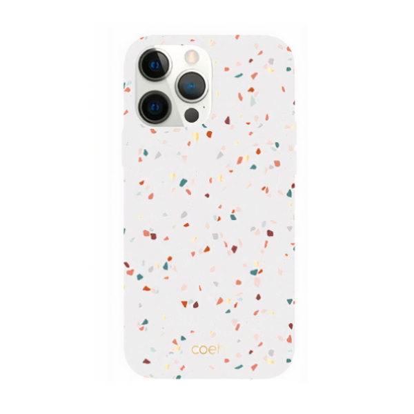 قاب آیفون 13Pro Max یونیک مدل Coehl Terrazzo Uniq Coehl Terrazzo White iPhone 13 Pro Max Case