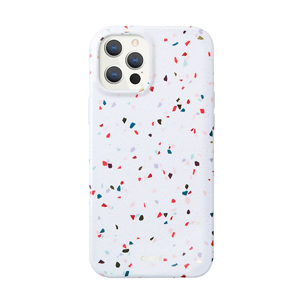 قاب آیفون 12Pro Max یونیک مدل Coehl Terrazzo Uniq Coehl Terrazzo White iPhone 12 Pro Max Case