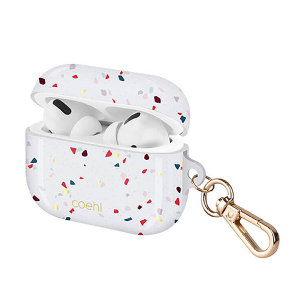 قاب ایرپاد پرو یونیک مدل Coehl Terrazzo Uniq Coehl Terrazzo Natural White AirPods Pro Case