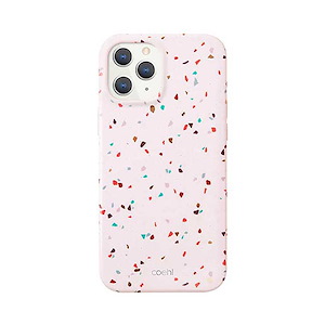 قاب آیفون 12/12Pro یونیک مدل Coehl Terrazzo Uniq Coehl Terrazzo Blush Pink iPhone 12/12 Pro Case