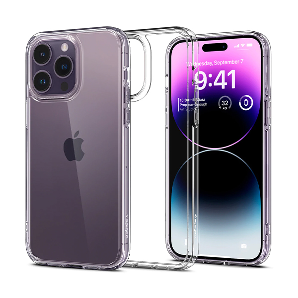 قاب آیفون 14Pro Max اسپیگن مدل Ultra Hybrid Spigen Ultra Hybrid Crystal Clear iPhone 14 Pro Max Case