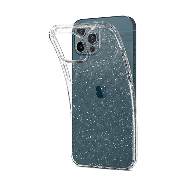 قاب آیفون 12Pro Max اسپیگن مدل Liquid Crystal Glitter Spigen Liquid Crystal Glitter Crystal Quartz iPhone 12 Pro Max Case