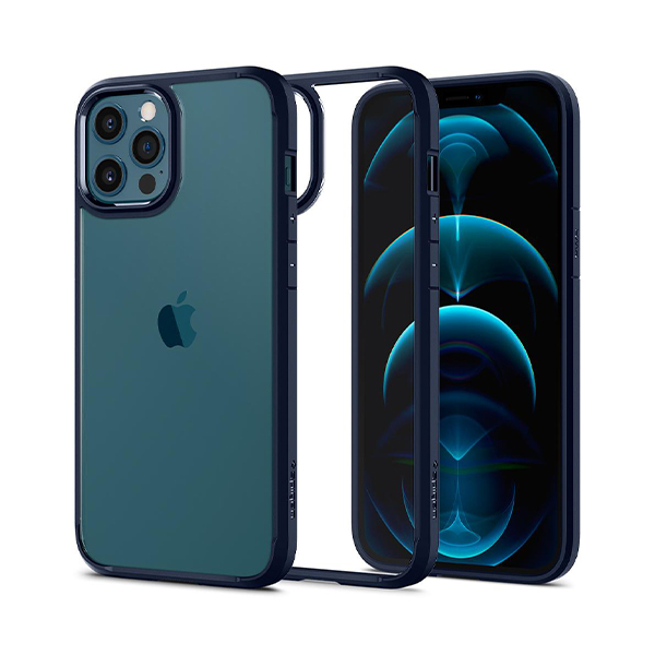 قاب آیفون 12/12Pro اسپیگن مدل Ultra Hybrid Spigen Ultra Hybrid Navy Blue iPhone 12/12 Pro Case