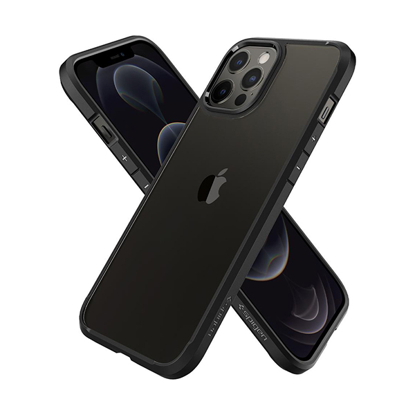 قاب آیفون 12Pro Max اسپیگن مدل Ultra Hybrid Spigen Ultra Hybrid Matte Black iPhone 12 Pro Max Case