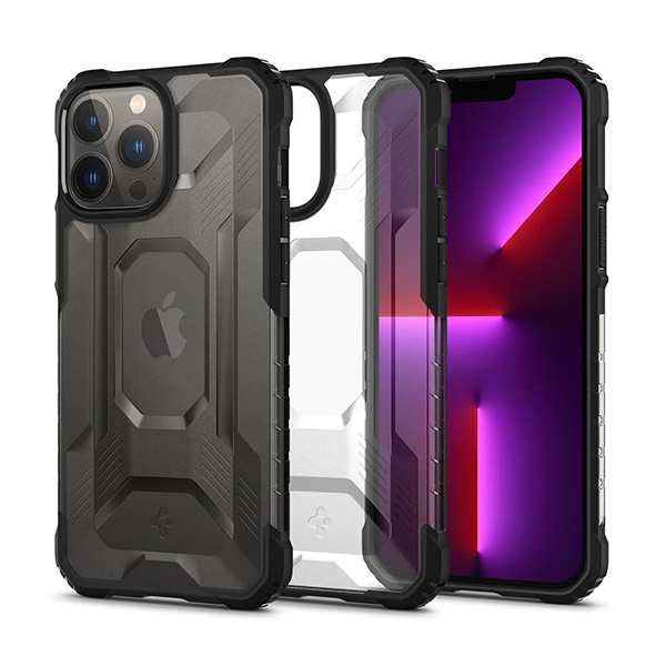 قاب آیفون 13Pro Max اسپیگن مدل Nitro Force Spigen Nitro Force Matte Black iPhone 13 Pro Max Case