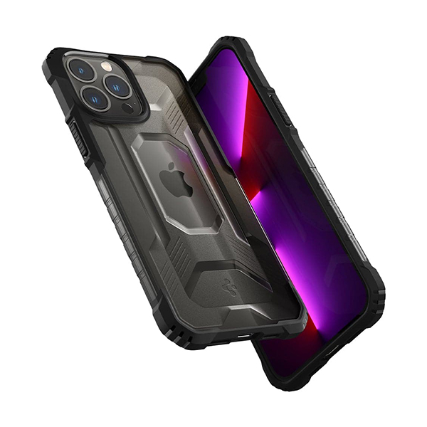 قاب آیفون 13Pro Max اسپیگن مدل Nitro Force Spigen Nitro Force Matte Black iPhone 13 Pro Max Case