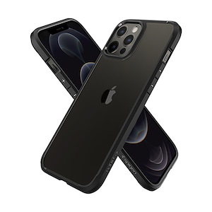 قاب آیفون 12Pro Max اسپیگن مدل Ultra Hybrid Spigen Ultra Hybrid Matte Black iPhone 12 Pro Max Case