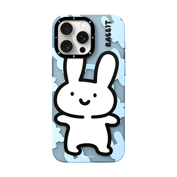 قاب آیفون 15Pro Max یانگکیت مدل Pink Bunny Bliss YOUNGKIT Pink Bunny Bliss Blue iPhone 15 Pro Max Case