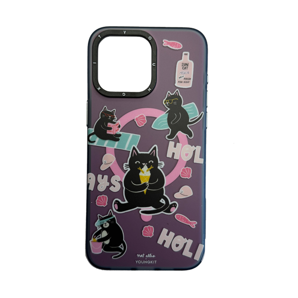 قاب آیفون 15Pro Max یانگکیت مدل X nat ellie YOUNGKIT X nat ellie Sun Cat iPhone 15 Pro Max Case