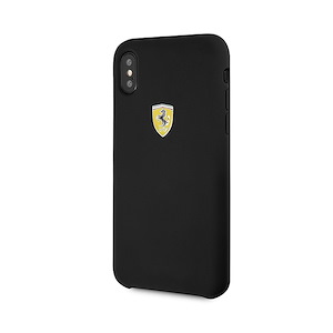 قاب آیفون X/XS سی‌جی موبایل مدل Ferrari Silicon CG Mobile Ferrari Silicon Black iPhone X/XS Case