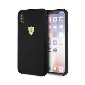 قاب آیفون X/XS سی‌جی موبایل مدل Ferrari Silicon CG Mobile Ferrari Silicon Black iPhone X/XS Case