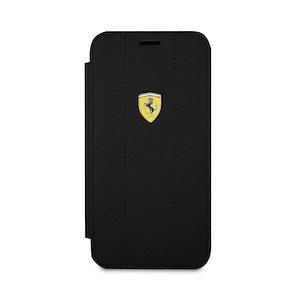 قاب آیفون X/XS سی‌جی موبایل مدل Ferrari Tire Leather CG Mobile Ferrari Tire Leather Black iPhone X/XS Case