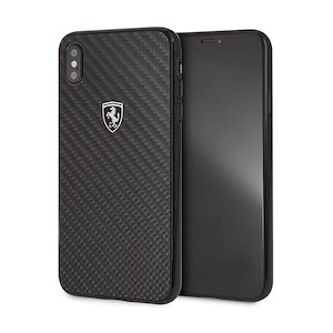 قاب آیفون XS Max سی‌جی موبایل مدل Ferrari Carbon Fiber CG Mobile Ferrari Carbon Fiber Black Phone XS Max Case