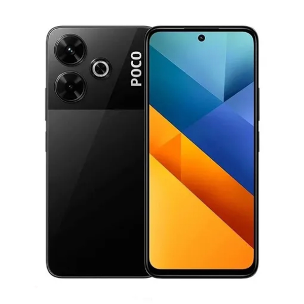 گوشی موبایل شیائومی مدل Poco M6 4G ظرفیت 128 گیگابایت Xiaomi Poco M6 4G 6GB RAM 128GB Black Mobile Phone