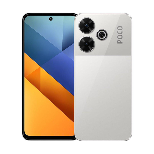 گوشی موبایل شیائومی مدل Poco M6 4G ظرفیت 128 گیگابایت Xiaomi Poco M6 4G 6GB RAM 128GB White Mobile Phone